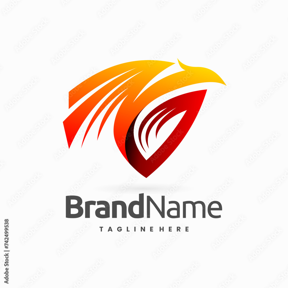 phoenix shield logo, phoenix and shield shapes combination concept phoenix shield logo, phoenix and shield shapes combination concept