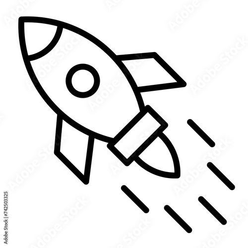 Rocket Launch line icon