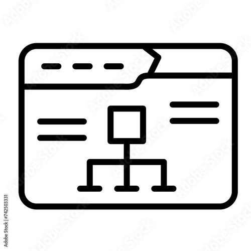 Site Map line icon
