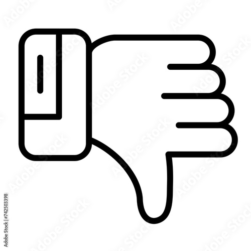 Dislike line icon