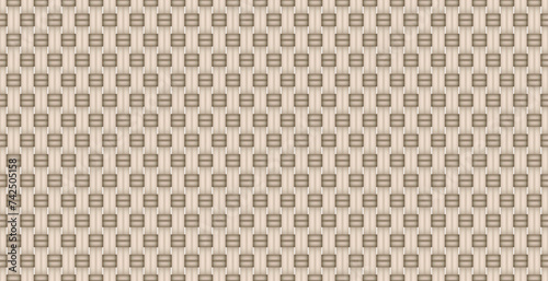 Vinyl roller blinds fabric seamless texture. Interlocking pvc fabric for window shading. Office curtain material. Jalousie textile. Vector illustration.