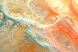 Whispers of pale peach and cream forming soothing abstract canvas. 