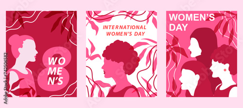 Vector tender Happy Women's Day card. 8 March