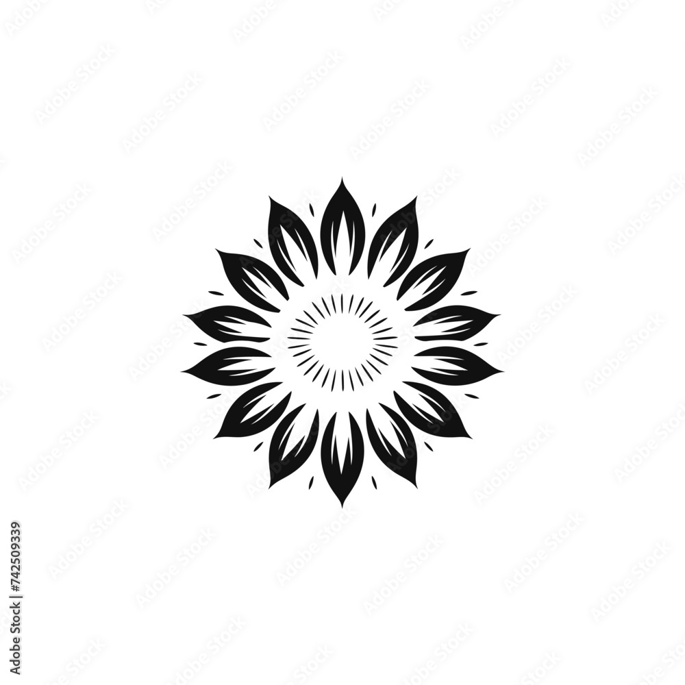 sunflower vector silhouette sunflower vector silhouette