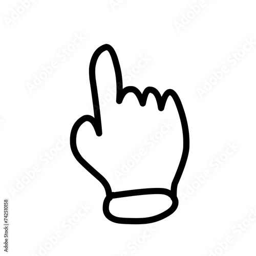 Hands collection line icons
