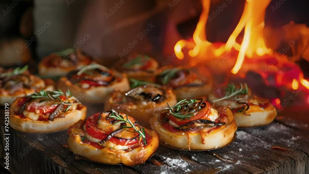 Its hard to tell whats more enticing the warmth radiating from the fireplace or the sight of these mini pizzas each one customized with its own little personality. The perfect