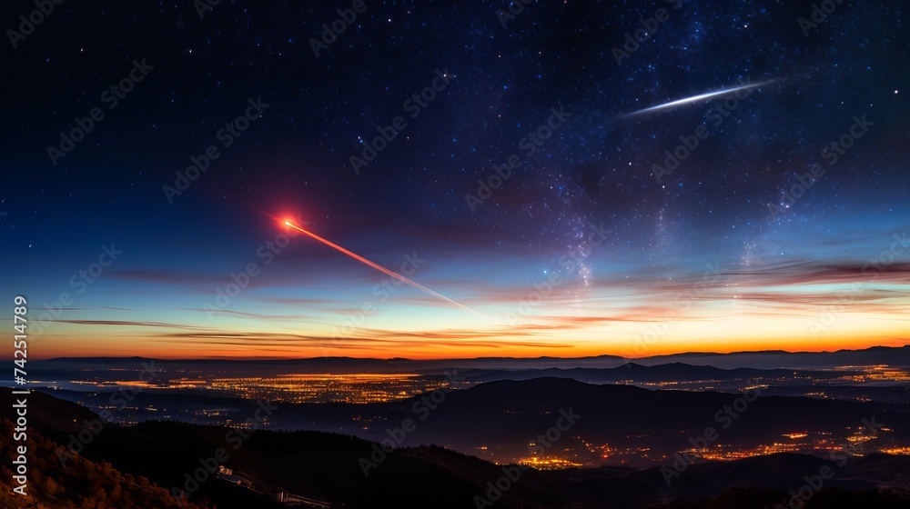 The Pencil Nebula in the Vela Constellation The Pencil Nebula in the Vela Constellation