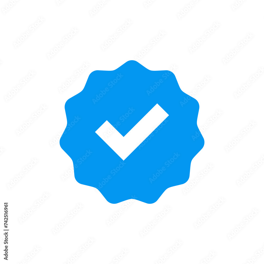 verified icon isolated on white background. verification check mark. approved icon verified icon isolated on white background. verification check mark. approved icon