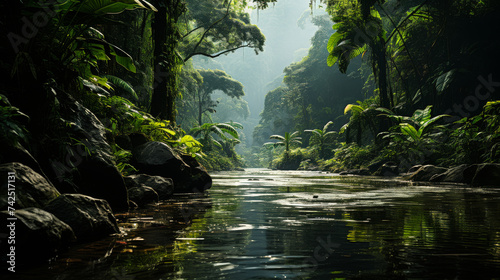 Jungle Exploration: Exploring the Rich Biodiversity of Tropical Rainforests and Their Inhabitants © Graphics.Parasite