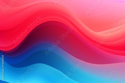 Cyan to Red abstract fluid gradient design, curved wave in motion background for banner, wallpaper, poster, template, flier and cover