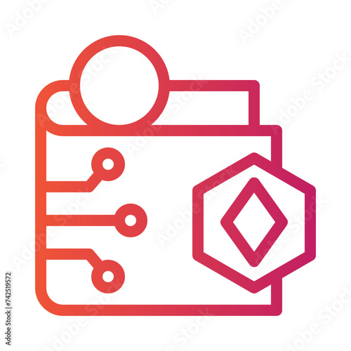 wallet gradient icon