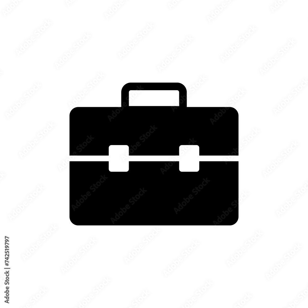 Briefcase icon isolated on white background. Briefcase vector icon Briefcase icon isolated on white background. Briefcase vector icon