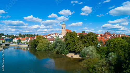scenic view of the city Nuertingen in Germany