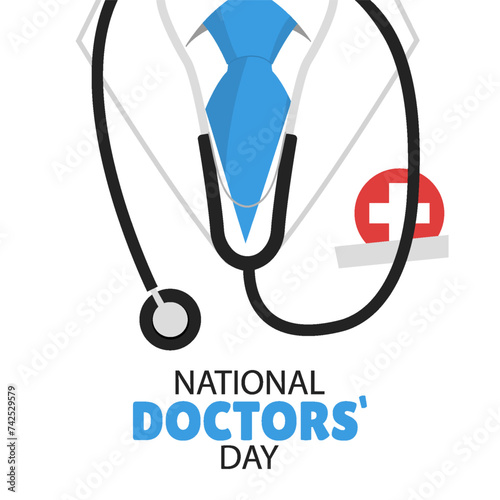 Vector Illustration of Doctors' Day. 
