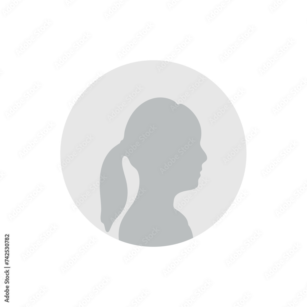 woman profile illustration