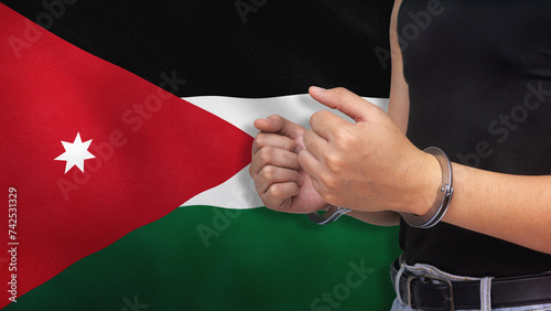 Fotografie A man getting under arrest in Jordan