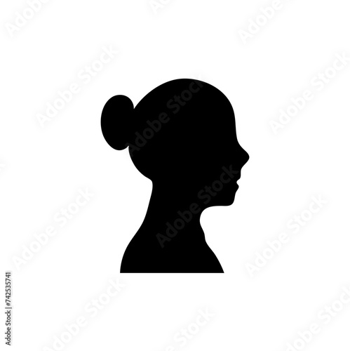 women face profile silhouette