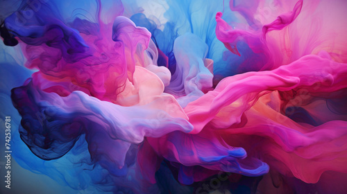 A canvas transformed by the mesmerizing dance of liquid color.