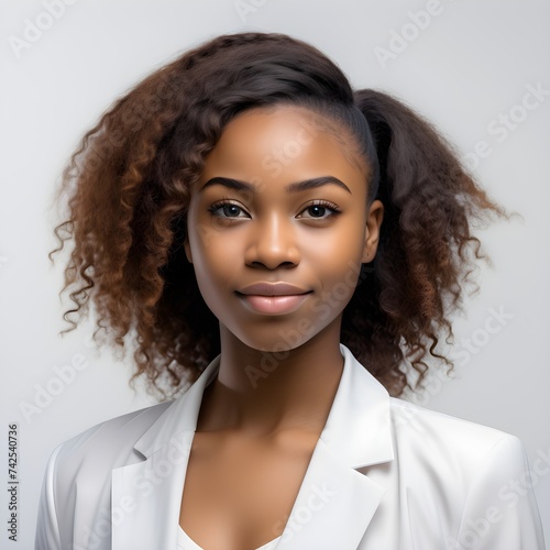 Professional Headshot Of A 19 Year Old Nigerian Girl With Confident Stance