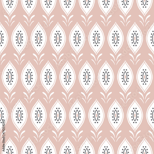 Wallpaper Mural abstract seamless vector pattern symmetric boho Torontodigital.ca