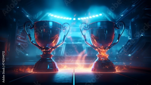 Champion Cup Award in Tournament Video Game of Sci-Fi - Illustration