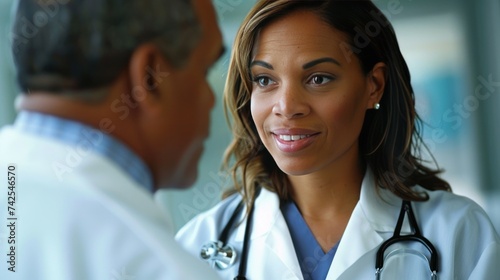a doctor listening intently to a patient's concerns, showing empathy and unde...