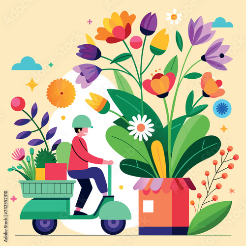 flowers delivery creative approach, studio , minimalism