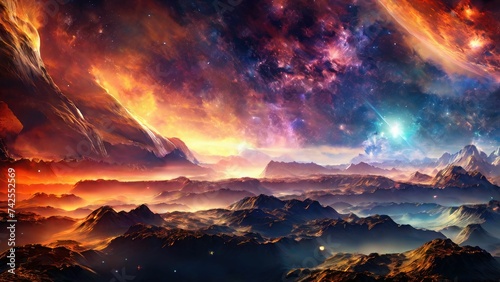 Hubble-Inspired Nebula  Ultra HD Artistry
