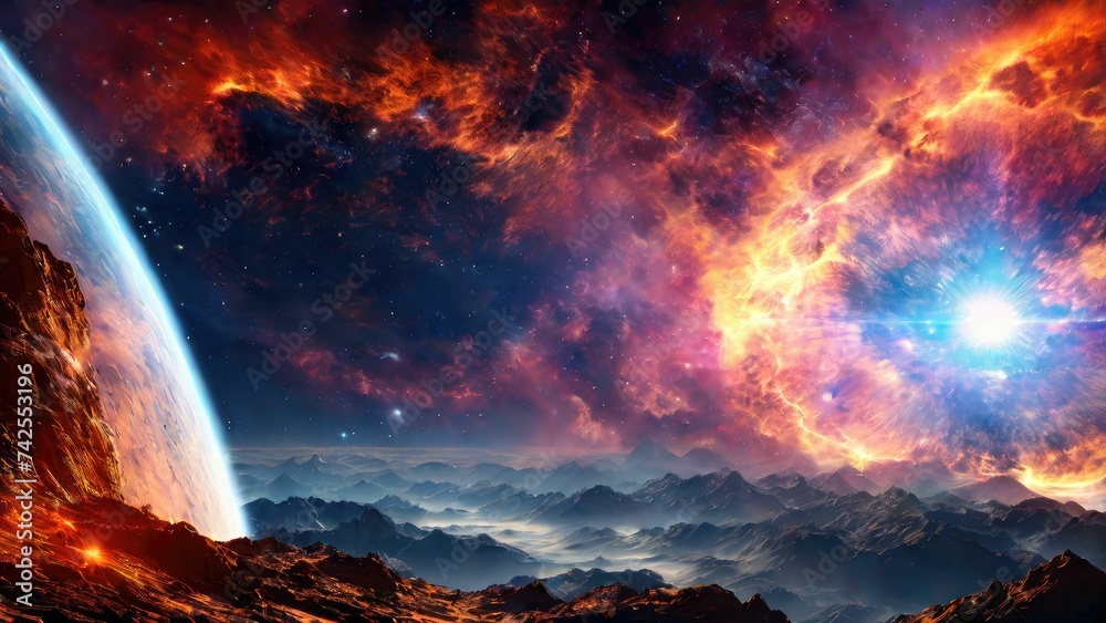 Hubble-Inspired Nebula: Ultra HD Artistry Hubble-Inspired Nebula: Ultra HD Artistry