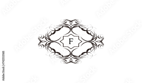 Luxury Rectangular Card  Alphabetical Logo