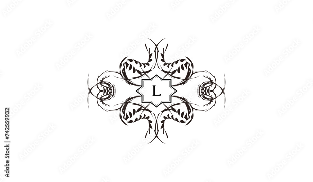 Luxury Skull Design Alphabetical Logo