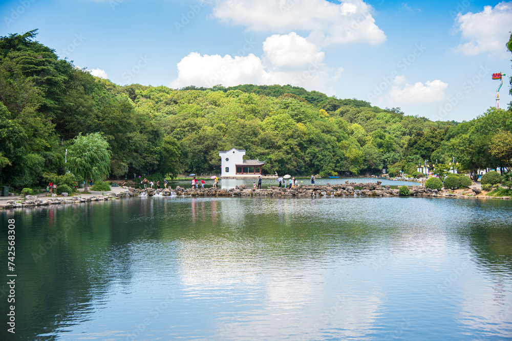 Obraz premium Pearl Spring Scenic Area in Nanjing, Jiangsu Province, China