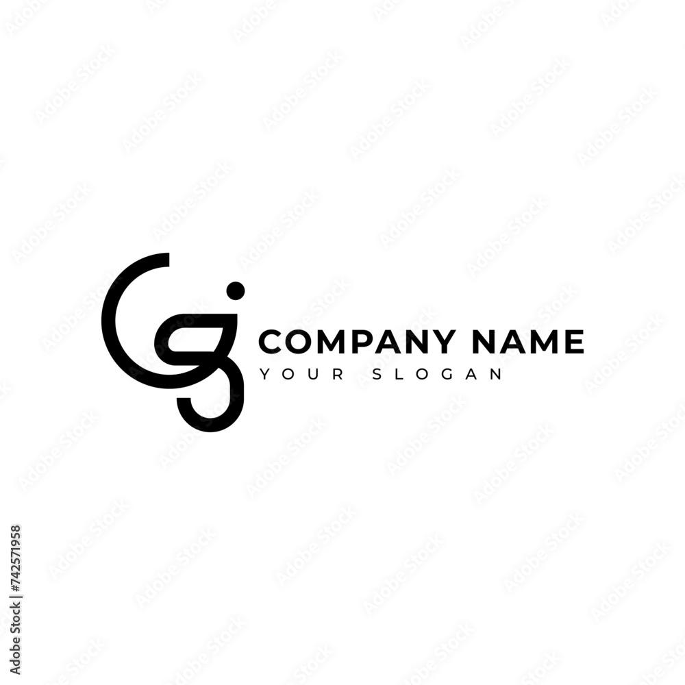 Modern Letter gg logo vector design template Modern Letter gg logo vector design template