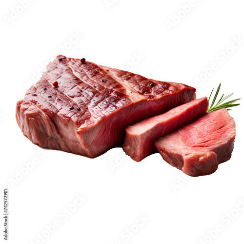 Barbecue Beef isolated, transparent background white background no background