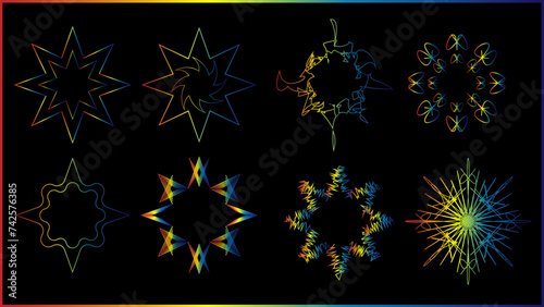 The vector dotted spiral vortex graphic is a visually interesting and complex image. The use of color, movement, and text all contribute to its overall effect.