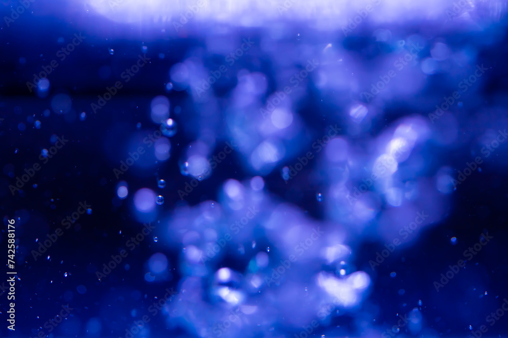 Fototapeta premium Abstract Blue bokeh defocus glitter of light