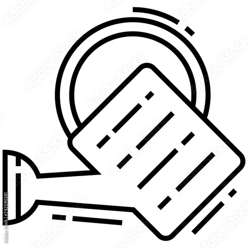Watering can line icon 