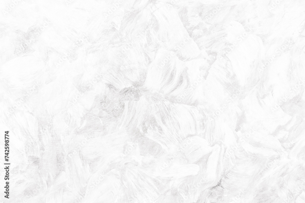 Obraz premium Soft white background. Gray paint smudges background. Random lines texture. Brush pattern. Grunge smear. Decorative aristic paint smudge closeup.