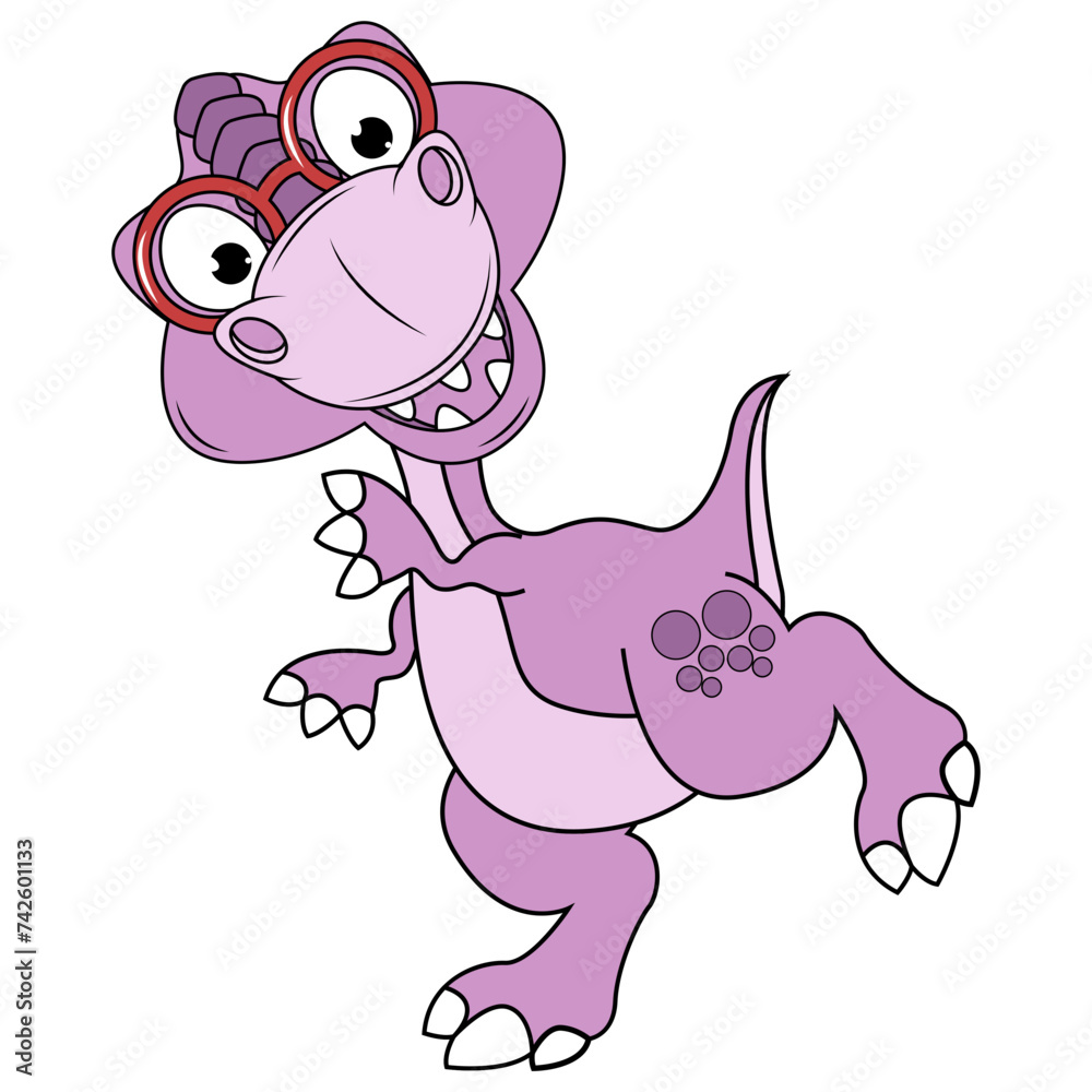 Fototapeta premium cute dinosaur animal cartoon