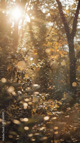 Sunlight Filtering Through Autumn Leaves  © Rumpa