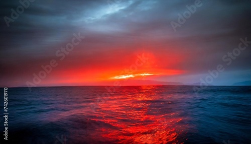 sunset over the ocean © sailor