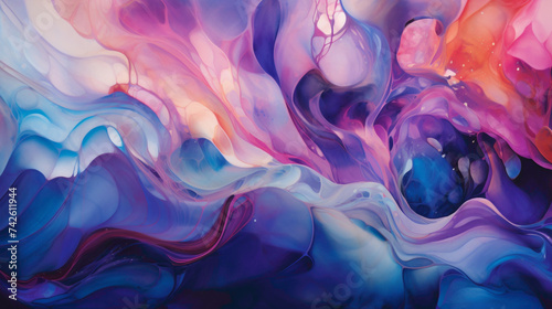 A Canvas That Pulses with Life, Bathed in a Kaleidoscope of Emotion and Abstract Expression.
