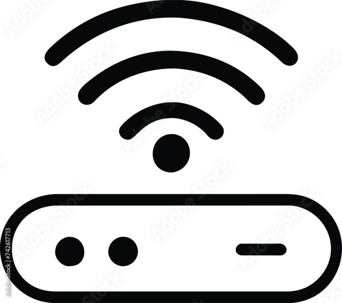 wireless network icon, wi-fi signals icon photo