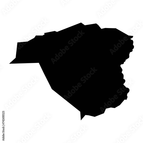 Northern Liech State map, administrative division of South Sudan. Vector illustration.