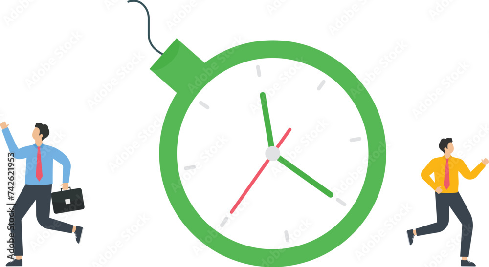 Deadline time for work, Business deadline or calender, Time management or work time deadline concept,
