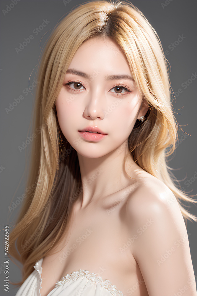 Gorgeous Asian Young Female Model - Fashion or Cosmetics Model - Surreal Beauty with Perfect Fine Features - Beautiful Smooth Hair Gorgeous Asian Young Female Model - Fashion or Cosmetics Model - Surreal Beauty with Perfect Fine Features - Beautiful Smooth Hair