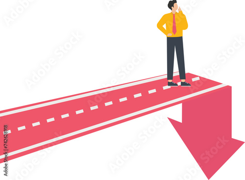 The way forward and Guidance For Direction, Vision Management or Decision-making concept,
