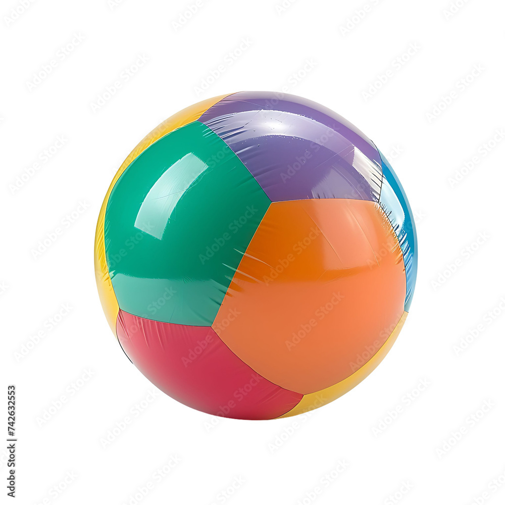 inflatable beach ball on isolated background inflatable beach ball on isolated background