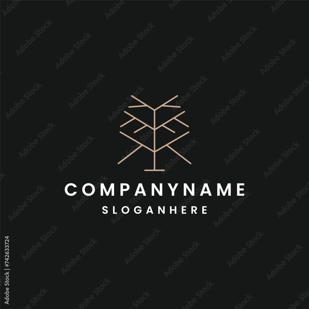 tree logo design template vector illustration tree logo design template vector illustration