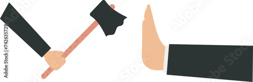 Violence abuse and victim crime, Harassment or angry problem concept,
